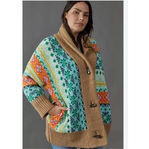 Anthropologie Carlotta shawl sweater large